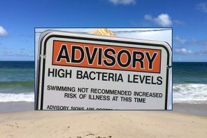 Swimming advisories in Indian River County, Florida.