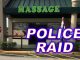 Police raided several massage parlors in Indian River County, Florida.