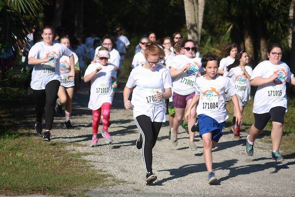 Students participating in the Color Run/Walk 5k.