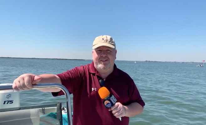 Andy Hodges reporting from Joyce's Dock in Vero Beach.