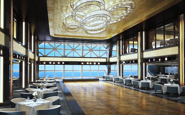 Indoor dining (16 restaurants on the ship.)