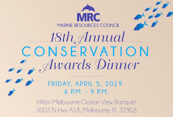 Marine Resources Council's Conservation Awards Banquet in Melbourne, Florida.
