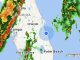 High winds and severe thunderstorms heading towards Sebastian, Florida.