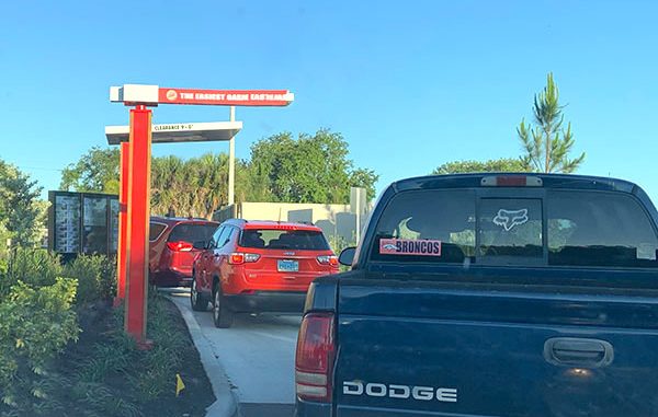 Burger King's slow service in Roseland, Florida.