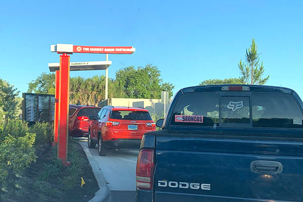 Burger King's slow service in Roseland, Florida.