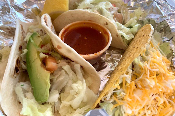 Vargas Mexican Food offers soft or hard shell tacos.