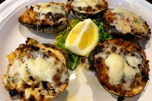Stuffed Clams at Chubby Mullet in Micco, Florida.