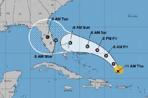 Hurricane Dorian advisory.