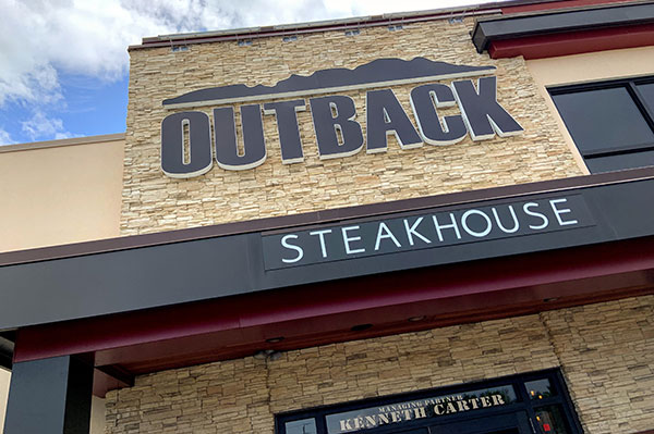 Outback Steakhouse in Vero Beach, Florida.