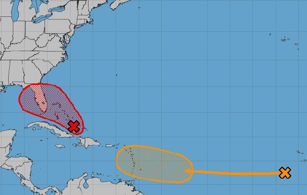 We are monitoring two tropical disturbances.