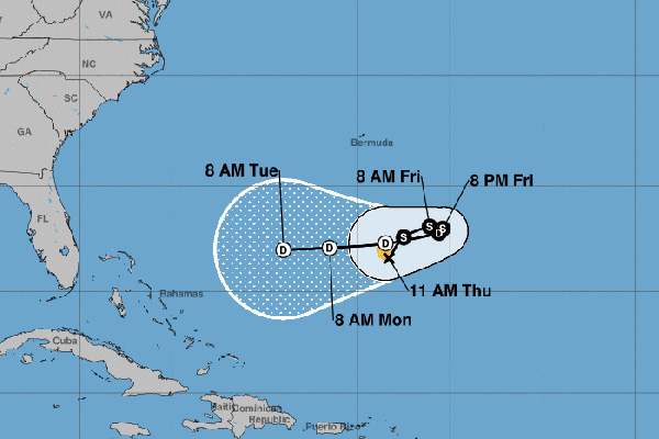 Tropical Storm Karen is expected to weaken as it gets closer to Sebastian, Florida.