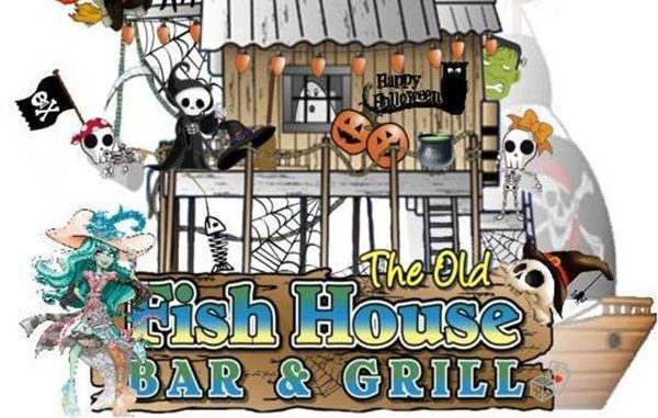 The Old Fish House Halloween costume party in Grant, Florida.