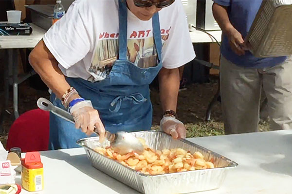 Shrimp and other foods will be available at the Clambake.