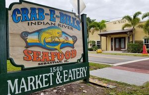 Crab E Bills Seafood Market and Eatery in Sebastian, Florida.
