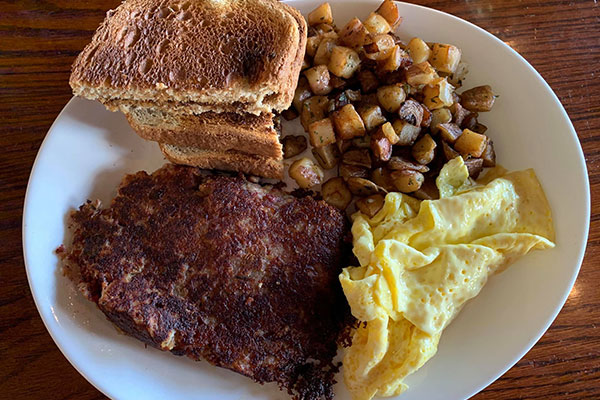 Homemade Corned Beef Hash at Mo-Bay.