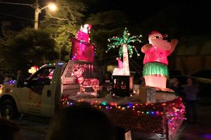 Annual Christmas Parade in Sebastian, Florida.