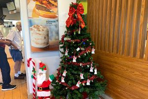 Christmas giving tree for Sebastian River High School students in need at the McDonald's in Roseland.