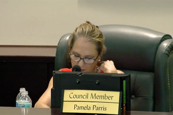 Sebastian City Councilwoman Pamela Parris blames press for reinstating board member.