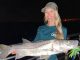 Kelly Young caught a snook at the Sebastian Inlet.