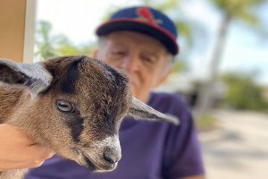 LaPorte Farms visits seniors at Pelican Landing Assisted Living
