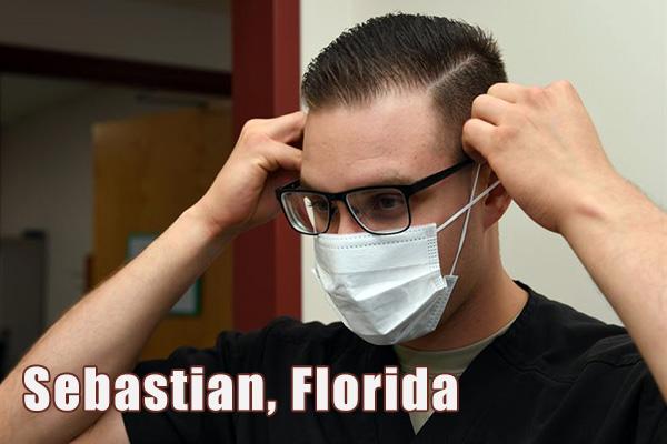 More people are wearing medical masks now in Sebastian, Florida.