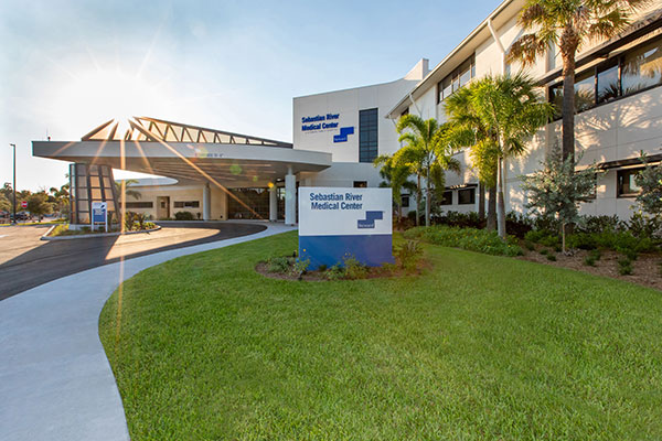 Main entrance to Sebastian River Medical Center
