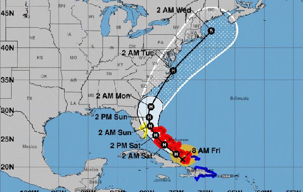 Hurricane Isaias threatens Sebastian, Florida.