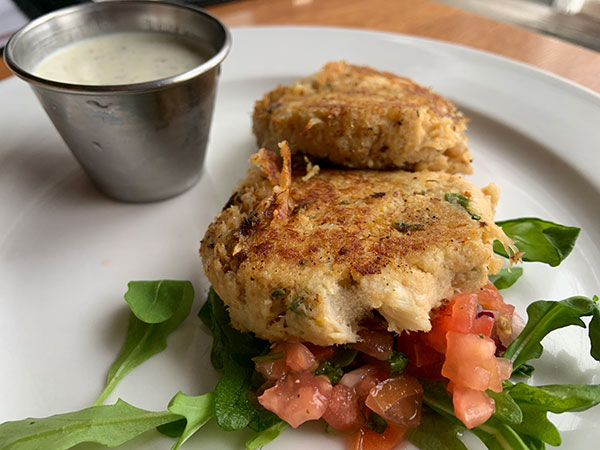 The Crab Cakes appetizer at Capt'n Butchers.