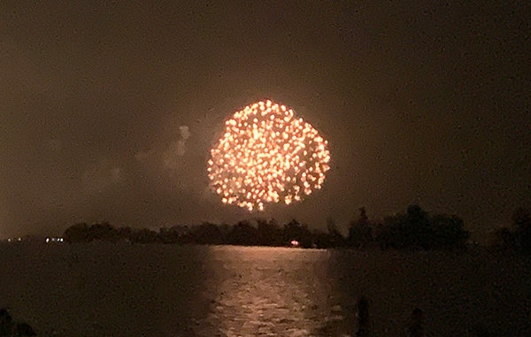 Fourth of July fireworks in Sebastian, Florida.