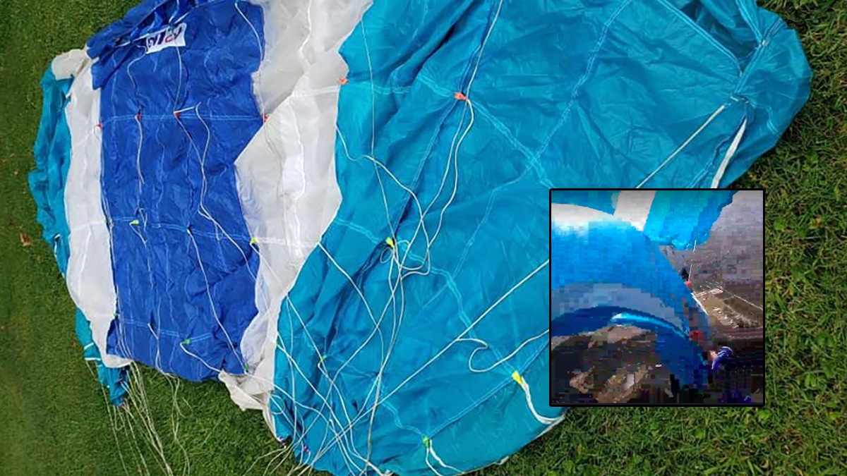 Lost parachute in Sebastian, Florida.