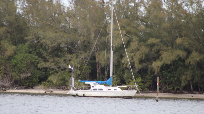 Sailboat in the Indian River Lagoon