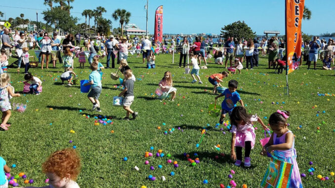 Easter Egg Hunt in Sebastian, Florida.