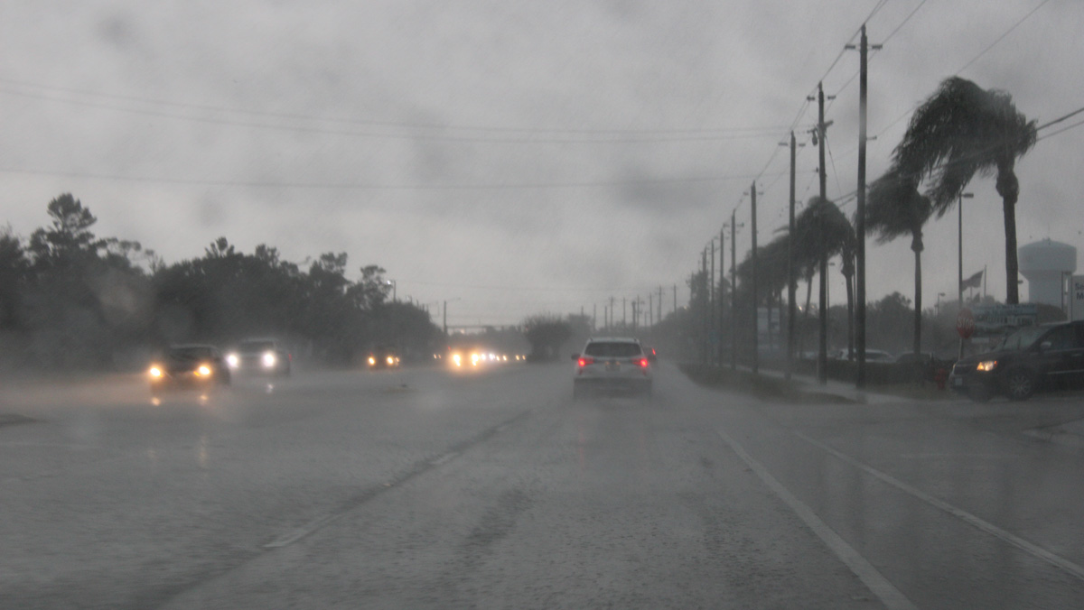 Stormy weather in Sebastian, Florida.
