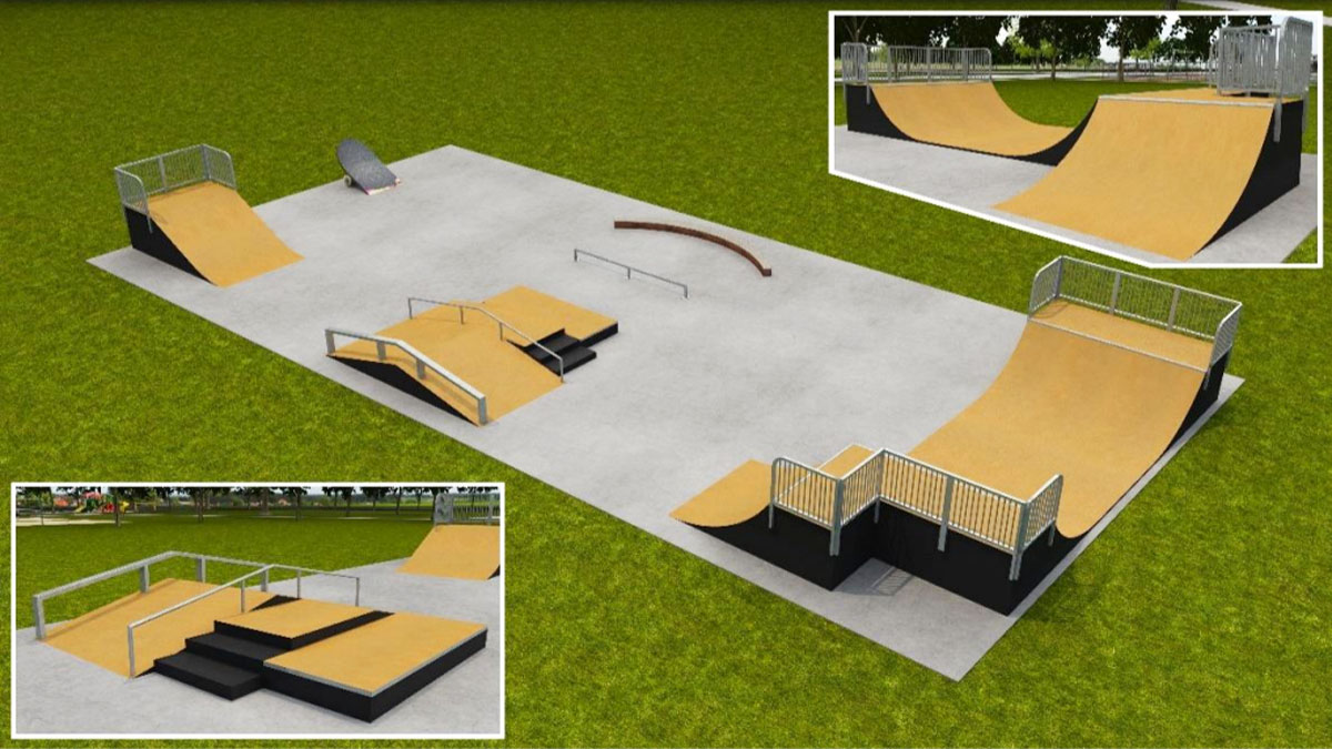 Skate park in Fellsmere, Florida.
