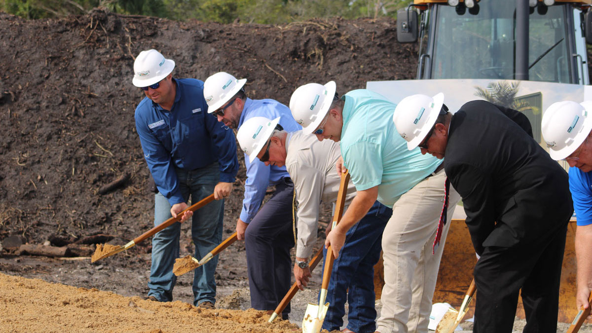Sebastian officials attend groundbreaking ceremony for new Public Works Complex.