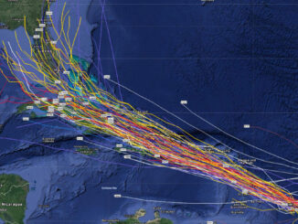 Latest spaghetti models of potential tropical storm.