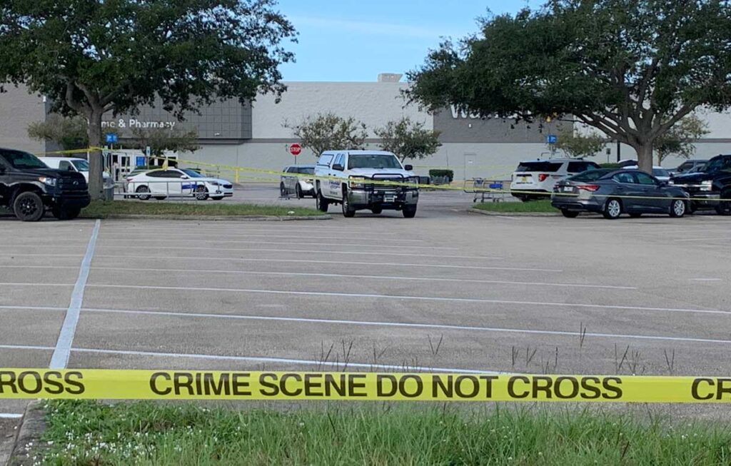Death investigation at Walmart in Sebastian, Florida.
