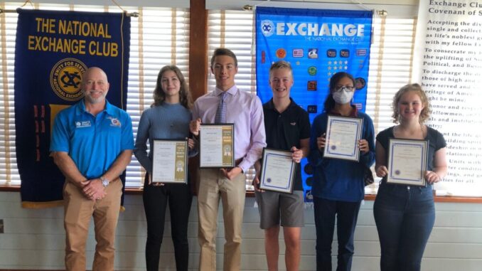 Sebastian Exchange Club's Young Citizenship Award