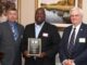 Donald Hart, center, received the Officer of the Year award.