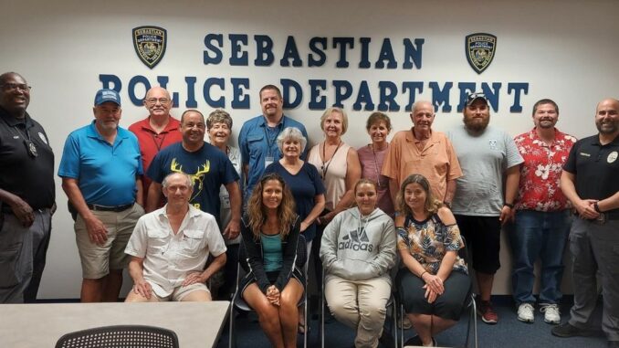2022 Citizens Police Academy Graduation in Sebastian, Florida.