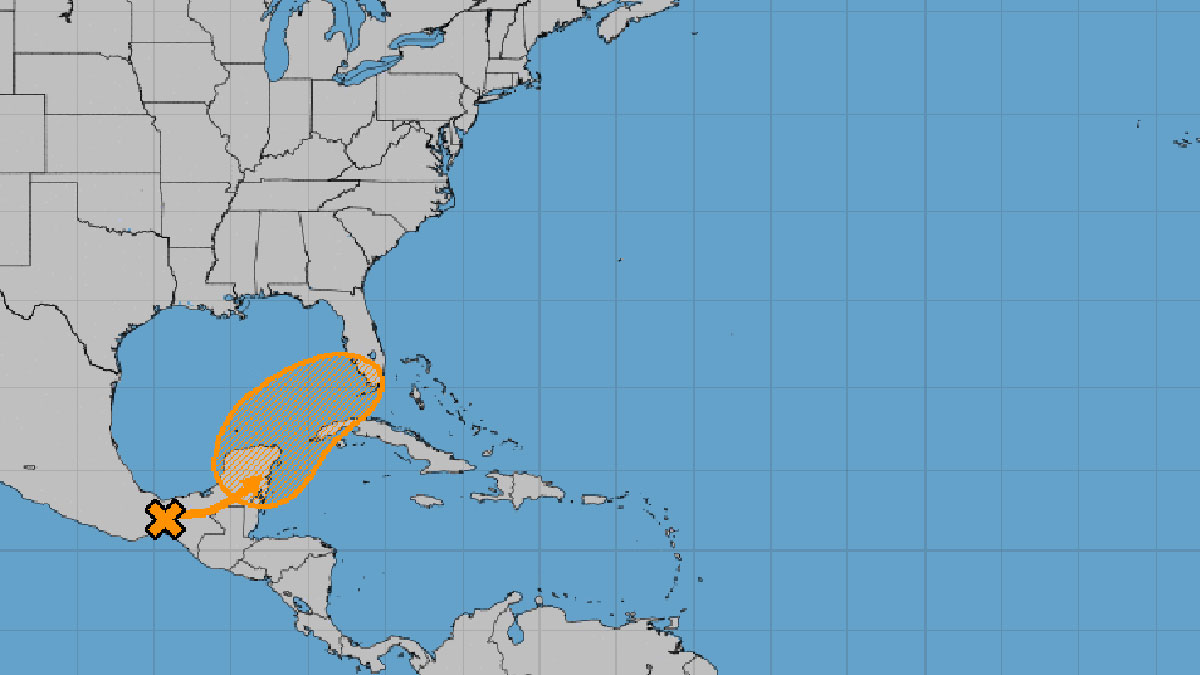 Potential tropical depression near Florida / Courtesy of NOAA