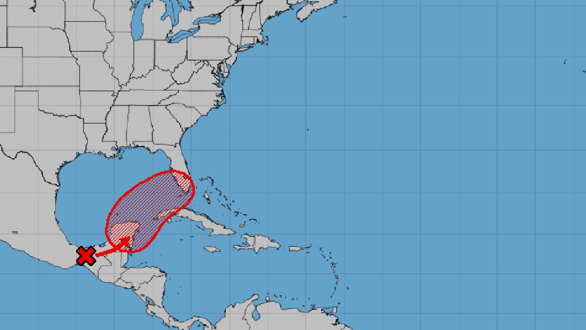 Tropical depression to be form near Florida.