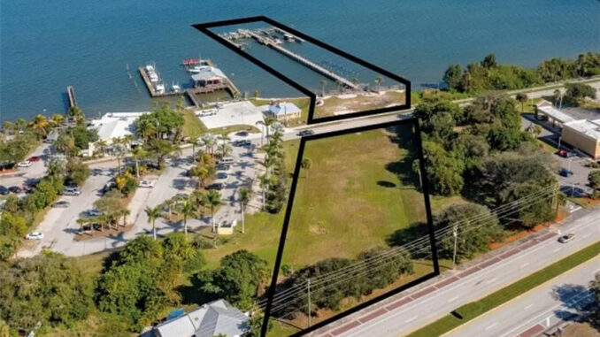 Waterfront Property next to Fisherman's Landing in Sebastian, Florida.