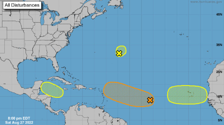 Current activity in the tropics.