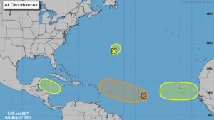 Current activity in the tropics.
