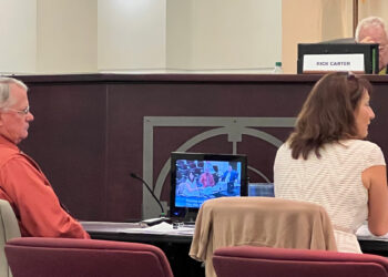 City Manager Paul Carlisle and Community Development Director Lisa Frazier