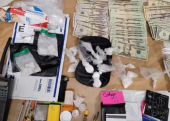 Items found on suspect (Photo: Courtesy of Sebastian Police Department)