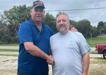 Charlie Sembler and Sebastian City Councilman Chris Nunn