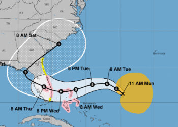 Hurricane Watch for Sebastian, Vero Beach (NOAA)