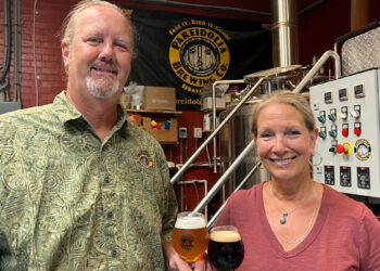 Pete and Lynn Anderson of Pareidolia Brewing Company in Sebastian, Florida.